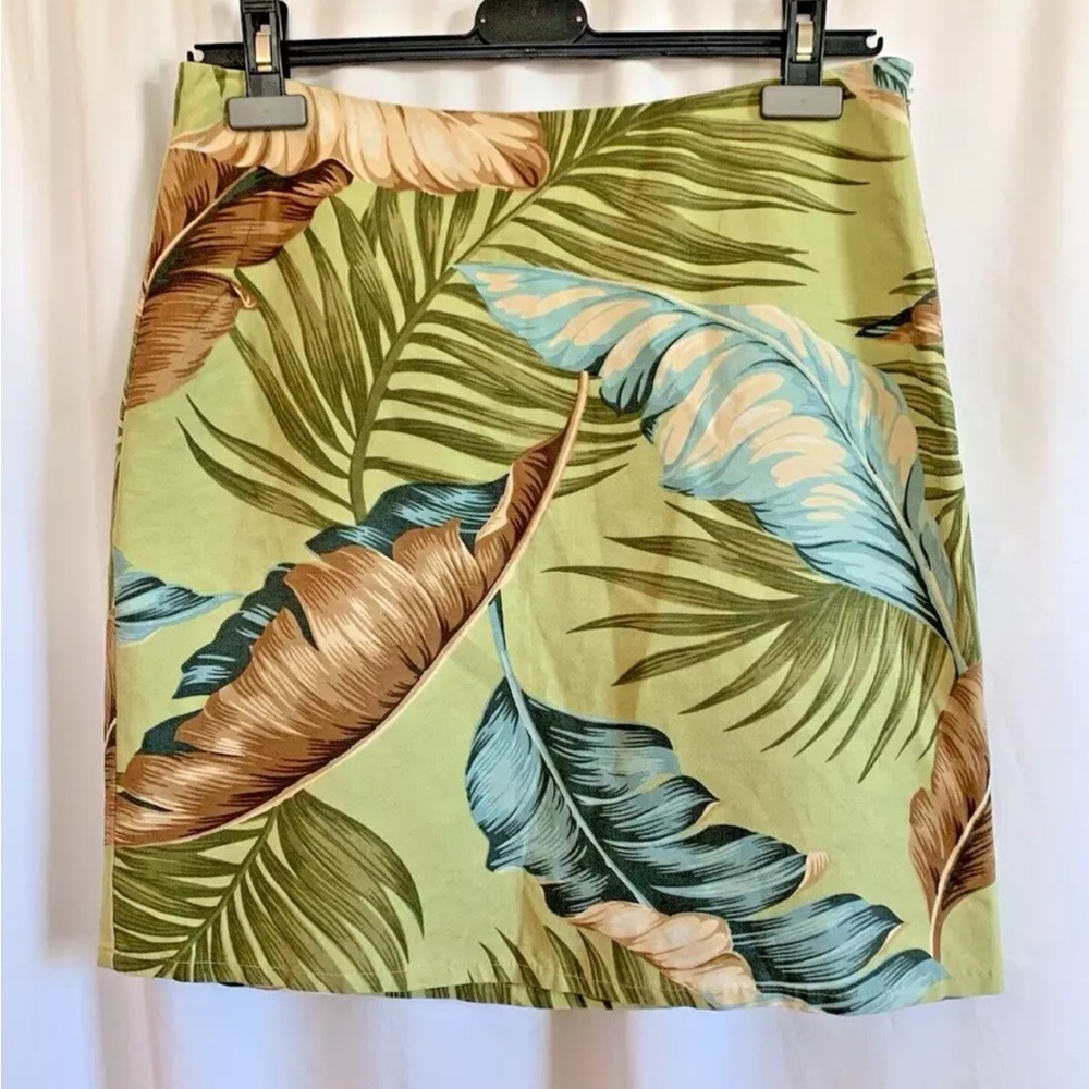 Tommy Bahama Silk Linen Blend Tropical Flower Skirt - Size 4 Small